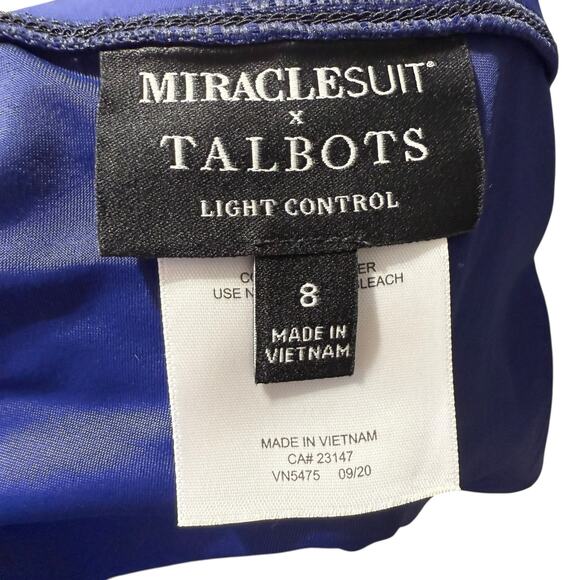 NWT Miraclesuit + Talbots collaboration navy blue swim skirt Size 8 - Picture 7 of 9